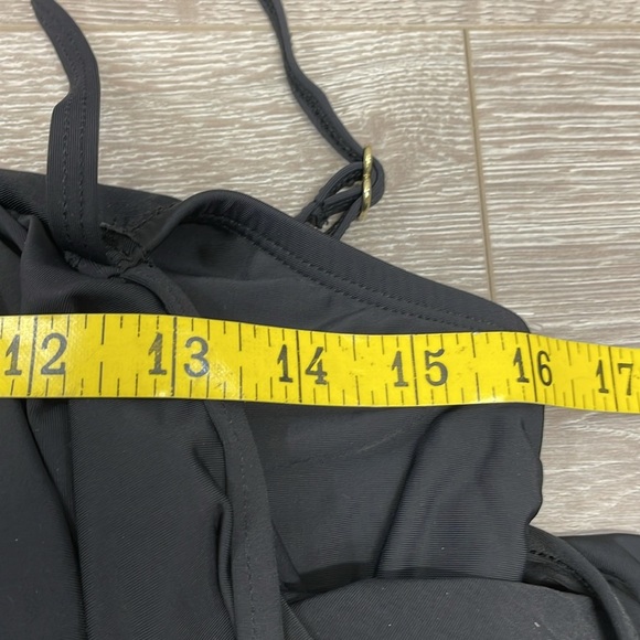 NWOT Athena Off The Shoulder Cold Shoulder One Piece Swimsuit Gold Studs 14 - Picture 5 of 16